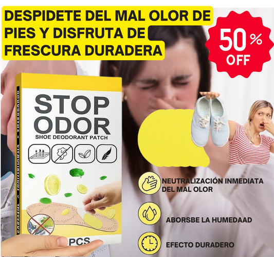 ZeroOlor™ (Pack 2 cajas ). 20 unidades. Parches para el olor de pies apestosos