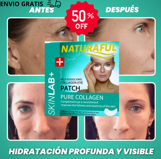 NATURAFULL™ (Pack 2 cajas ). 12 unidades. Parches de colágeno auto disolventes para OJERAS