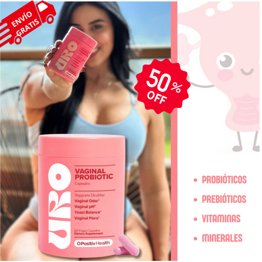 URO PROBIÓTICO VAGINAL CON V-pro ™ PRODUCTO PREMIUM (Envase de 60 capsulas🔥)