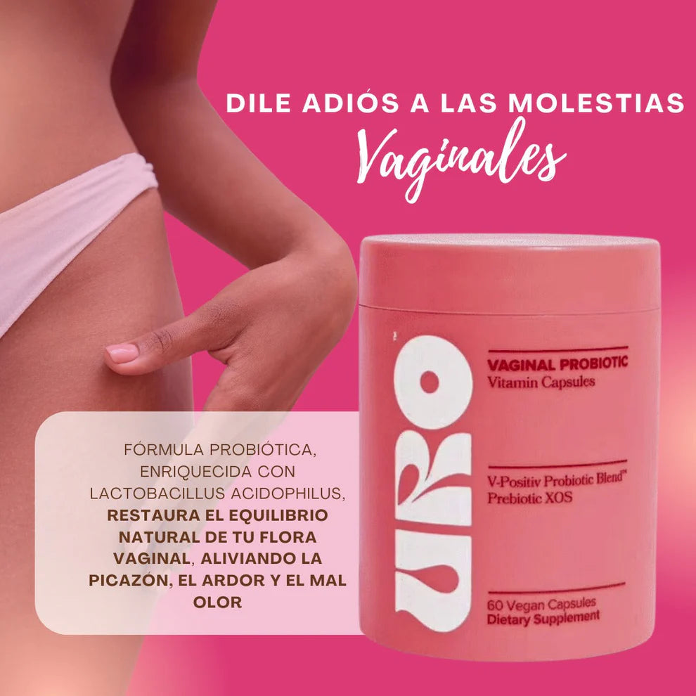 URO PROBIÓTICO VAGINAL CON V-pro ™ PRODUCTO PREMIUM (Envase de 60 capsulas🔥)